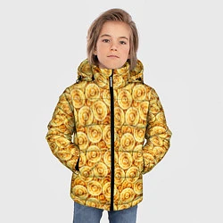 Куртка зимняя для мальчика Золотые Биткоины, цвет: 3D-черный — фото 2