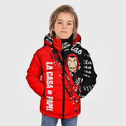 Куртка зимняя для мальчика La Casa de Papel bum bum ciao, цвет: 3D-красный — фото 2