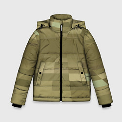Зимняя куртка для мальчика Пиксельный военный фон