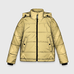 Куртка зимняя для мальчика Золотая абстракция, цвет: 3D-черный