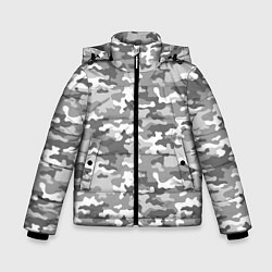 Зимняя куртка для мальчика Серый Военный Камуфляж