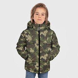Куртка зимняя для мальчика Камуфляж для Леса, цвет: 3D-черный — фото 2