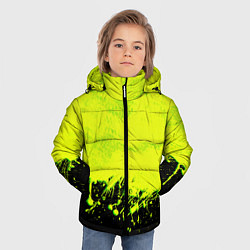 Куртка зимняя для мальчика НЕОНОВЫЕ БРЫЗГИ КРАСКИ, цвет: 3D-черный — фото 2