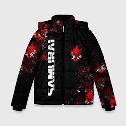 Куртка зимняя для мальчика КИБЕРПАНК 2077 SAMURAI CYBERPUNK 2077, цвет: 3D-черный