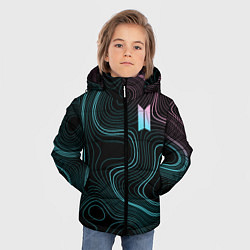 Куртка зимняя для мальчика BTS : бтс, цвет: 3D-светло-серый — фото 2