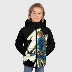 Куртка зимняя для мальчика Линк с луком, цвет: 3D-светло-серый — фото 2