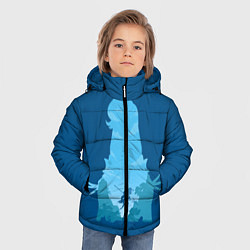 Куртка зимняя для мальчика Шень Хе Genshin Impact, цвет: 3D-красный — фото 2