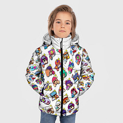 Куртка зимняя для мальчика Особые редкие значки Бравл Пины Бравл Старс Brawl, цвет: 3D-черный — фото 2