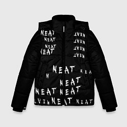 Куртка зимняя для мальчика NEAT Граффити, цвет: 3D-светло-серый
