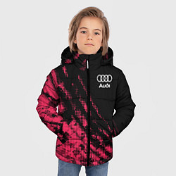 Куртка зимняя для мальчика Audi Текстура, цвет: 3D-черный — фото 2