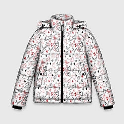 Зимняя куртка для мальчика Valentines Pattern