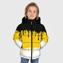Куртка зимняя для мальчика Российская Империя потёки, цвет: 3D-черный — фото 2