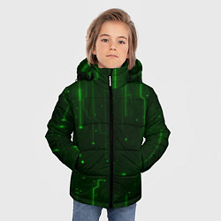 Куртка зимняя для мальчика В Пространстве Неонового Света, цвет: 3D-светло-серый — фото 2