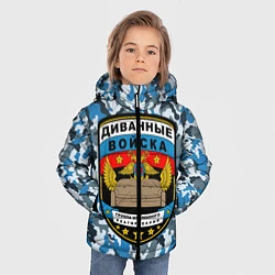 Куртка зимняя для мальчика Диванные Войска камуфляж, цвет: 3D-светло-серый — фото 2