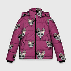 Куртка зимняя для мальчика Ниндзя-мыши Клинок, рассекающий демонов Kimetsu no, цвет: 3D-черный