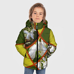 Куртка зимняя для мальчика Весна 8 Марта Подснежники, цвет: 3D-светло-серый — фото 2