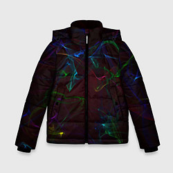 Куртка зимняя для мальчика CURVE NEON ABSTRACTION, цвет: 3D-светло-серый