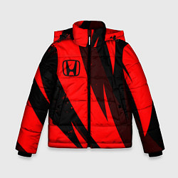 Куртка зимняя для мальчика HONDA RED ХОНДА КРАСНЫЙ, цвет: 3D-черный