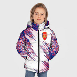Куртка зимняя для мальчика Arsenal mikel arteta, цвет: 3D-красный — фото 2