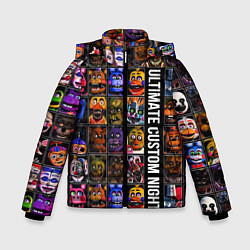 Куртка зимняя для мальчика Ultimate Custom Night FNAF, цвет: 3D-черный