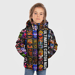 Куртка зимняя для мальчика Ultimate Custom Night FNAF, цвет: 3D-черный — фото 2