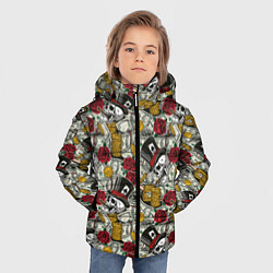 Куртка зимняя для мальчика Азартные Игры Казино, цвет: 3D-красный — фото 2
