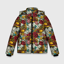 Куртка зимняя для мальчика Большой Куш Jackpot, цвет: 3D-красный