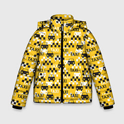 Куртка зимняя для мальчика Такси Taxi, цвет: 3D-черный
