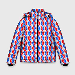 Куртка зимняя для мальчика Спирали ДНК, цвет: 3D-светло-серый