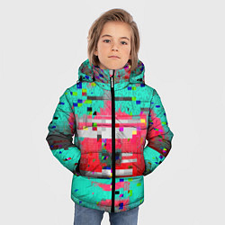 Куртка зимняя для мальчика Fashion glitch 2088, цвет: 3D-красный — фото 2