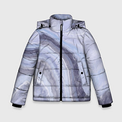 Зимняя куртка для мальчика Дизайн с эффектом мрамора синего цвета