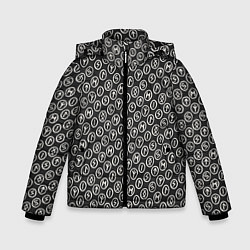 Зимняя куртка для мальчика Рунический алфавит паттерн