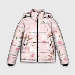 Зимняя куртка для мальчика Розовые цветы весны