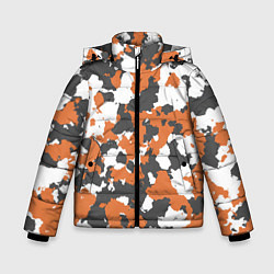 Куртка зимняя для мальчика Orange Camo, цвет: 3D-светло-серый