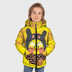 Куртка зимняя для мальчика Лалафанфан-утка в свитере, цвет: 3D-красный — фото 2