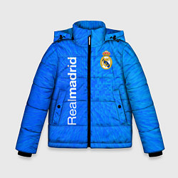 Куртка зимняя для мальчика Реал мадрид real madrid abstraction, цвет: 3D-черный