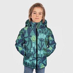 Куртка зимняя для мальчика Запутанные растения, цвет: 3D-светло-серый — фото 2