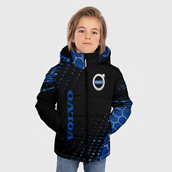 Куртка зимняя для мальчика Volvo - Вольво Sport соты, цвет: 3D-красный — фото 2