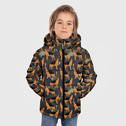 Куртка зимняя для мальчика Немецкие Военные Овчарки Кинолог, цвет: 3D-светло-серый — фото 2
