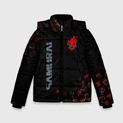 Зимняя куртка для мальчика Cyberpunk 2077 samurai Паттерн