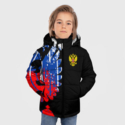 Куртка зимняя для мальчика Герб russia, цвет: 3D-красный — фото 2