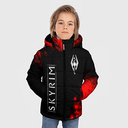 Куртка зимняя для мальчика SKYRIM Арт, цвет: 3D-черный — фото 2