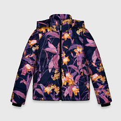 Зимняя куртка для мальчика Цветы Колокольчики