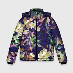 Зимняя куртка для мальчика Цветы Красочный Букет