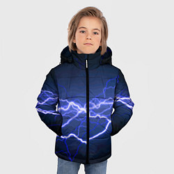 Куртка зимняя для мальчика Lightning Fashion 2025 Neon, цвет: 3D-светло-серый — фото 2