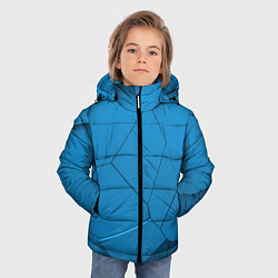 Куртка зимняя для мальчика 3д геометрия, цвет: 3D-светло-серый — фото 2