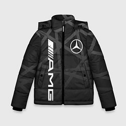 Куртка зимняя для мальчика MERCEDES - BENZ МЕРСЕДЕС, цвет: 3D-черный