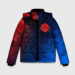 Куртка зимняя для мальчика SUZUKI - Пламя, цвет: 3D-черный