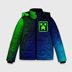 Куртка зимняя для мальчика MINECRAFT Глитч, цвет: 3D-черный