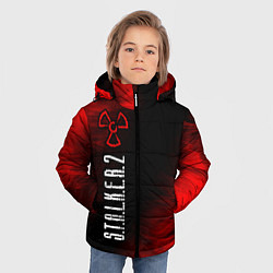 Куртка зимняя для мальчика СТАЛКЕР 2 Абстракция По вертикали, цвет: 3D-черный — фото 2
